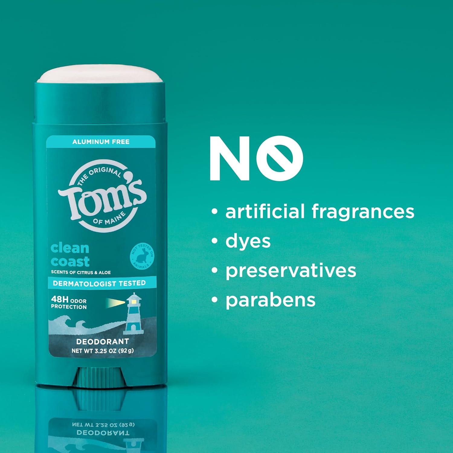 image:imageToms Of Maine Deodorant Stk Sndwd Vnla 325 ozClean Coast
