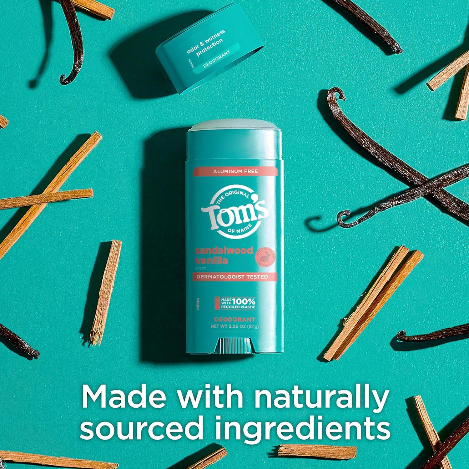 image:imageToms Of Maine Deodorant Stk Sndwd Vnla 325 ozSandalwood Vanilla