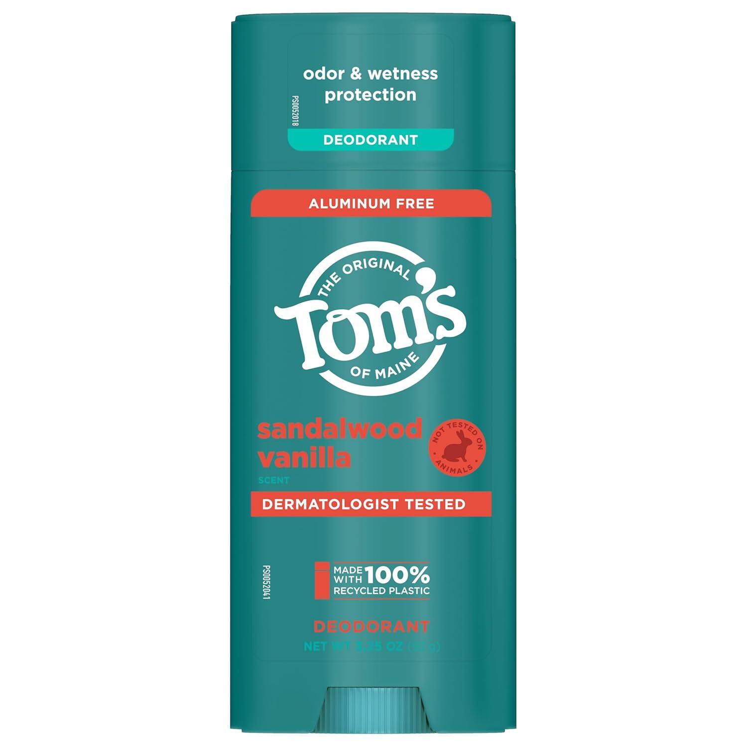 image:imageToms Of Maine Deodorant Stk Sndwd Vnla 325 ozSandalwood Vanilla