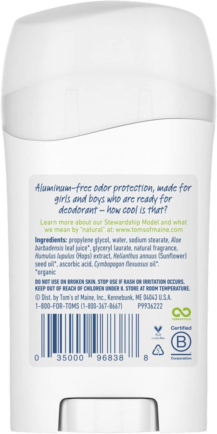 image:imageToms of Maine AluminumFree Wicked Cool Natural Deodorant for Kids Summer Fun 16 oz