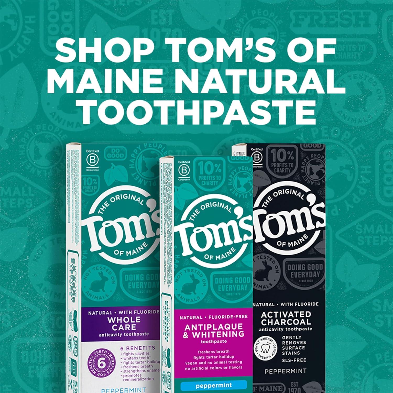 image:imageToms of Maine Antiplaque and Whitening Toothpaste Fluoride Free Fennel 3 Pack 45 OzPeppermint