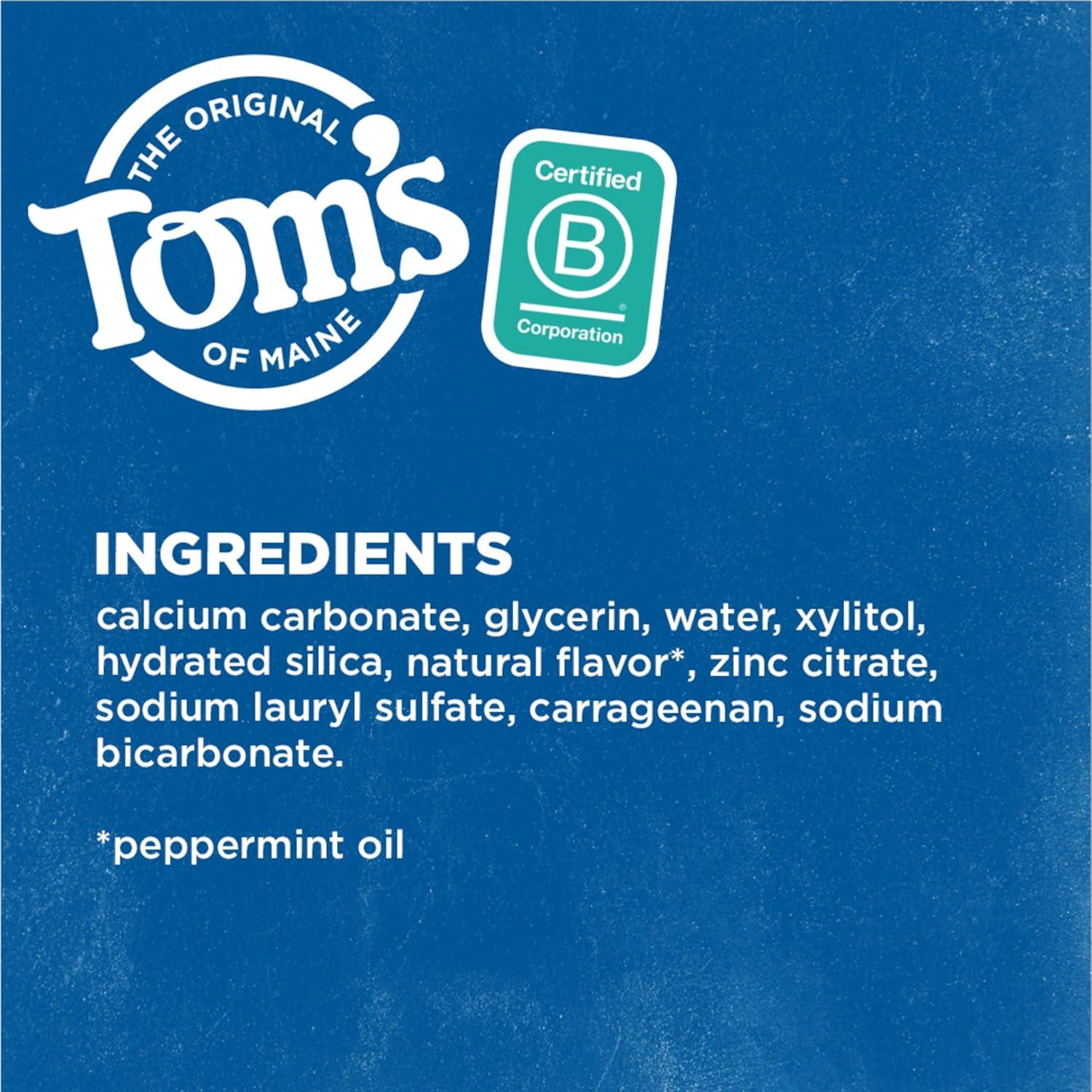 image:imageToms of Maine Antiplaque and Whitening Toothpaste Fluoride Free Fennel 3 Pack 45 OzPeppermint