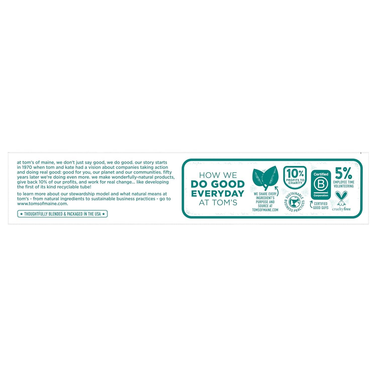 image:imageToms of Maine Antiplaque and Whitening Toothpaste Fluoride Free Fennel 3 Pack 45 OzPeppermint