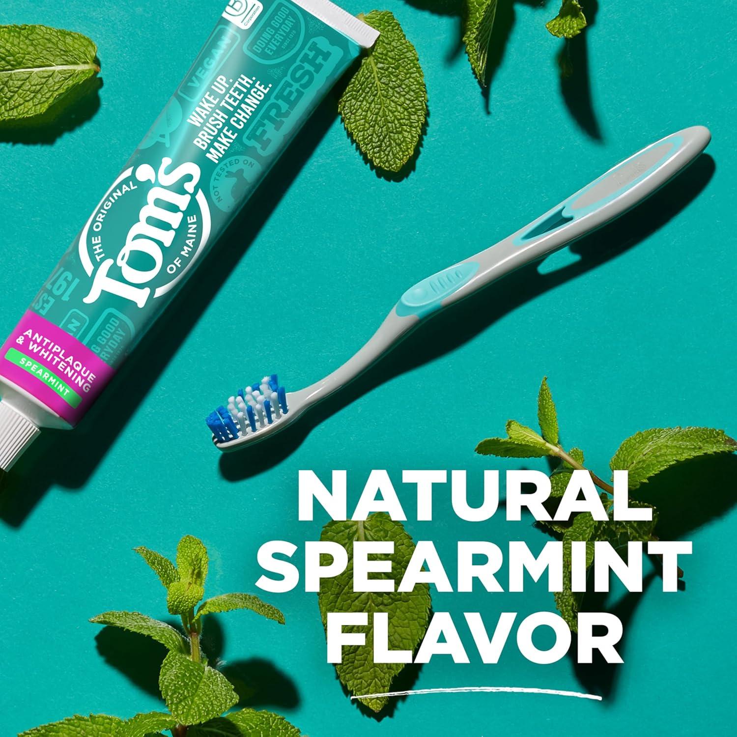 image:imageToms of Maine Antiplaque and Whitening Toothpaste Fluoride Free Fennel 3 Pack 45 OzSpearmint