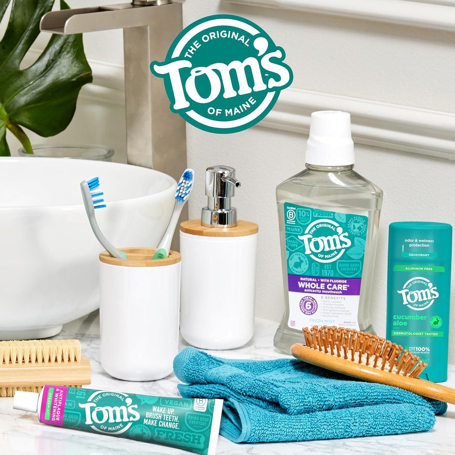 image:imageToms of Maine Antiplaque and Whitening Toothpaste Fluoride Free Fennel 3 Pack 45 OzSpearmint