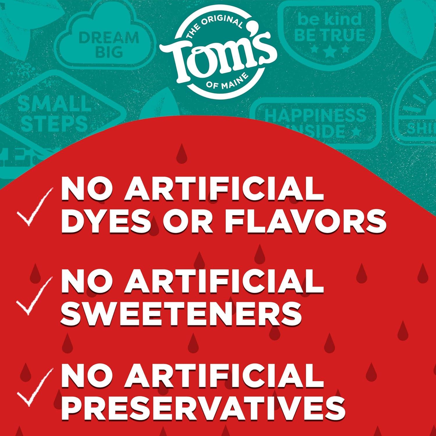 image:imageToms of Maine Kids Natural Toothpaste with Fluoride for Ages 2 ADA Approved Outrageous Orange Mango 51 ounces 3 PackStrawberry