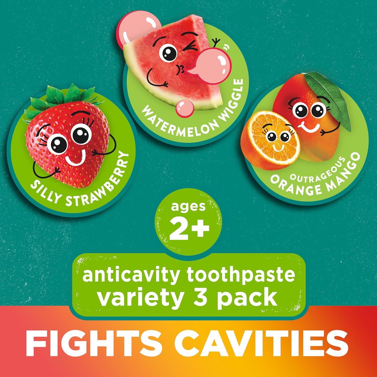 image:imageToms of Maine Kids Natural Toothpaste with Fluoride for Ages 2 ADA Approved Outrageous Orange Mango 51 ounces 3 PackVariety Pack