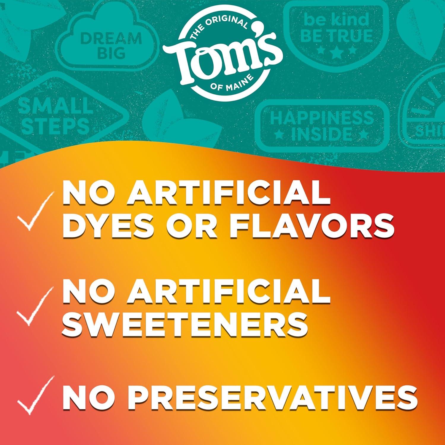 image:imageToms of Maine Kids Natural Toothpaste with Fluoride for Ages 2 ADA Approved Outrageous Orange Mango 51 ounces 3 PackVariety Pack