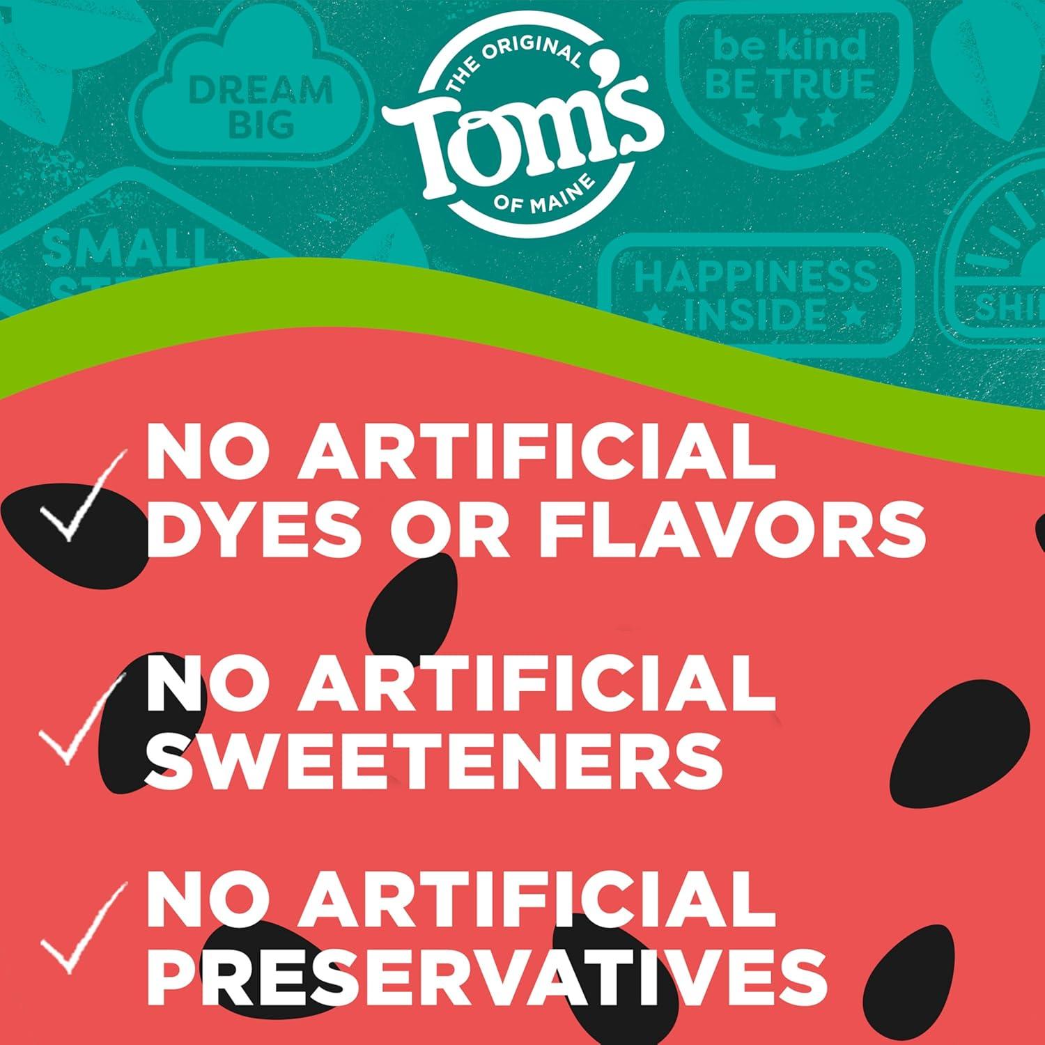 image:imageToms of Maine Kids Natural Toothpaste with Fluoride for Ages 2 ADA Approved Outrageous Orange Mango 51 ounces 3 PackWatermelon Wiggle