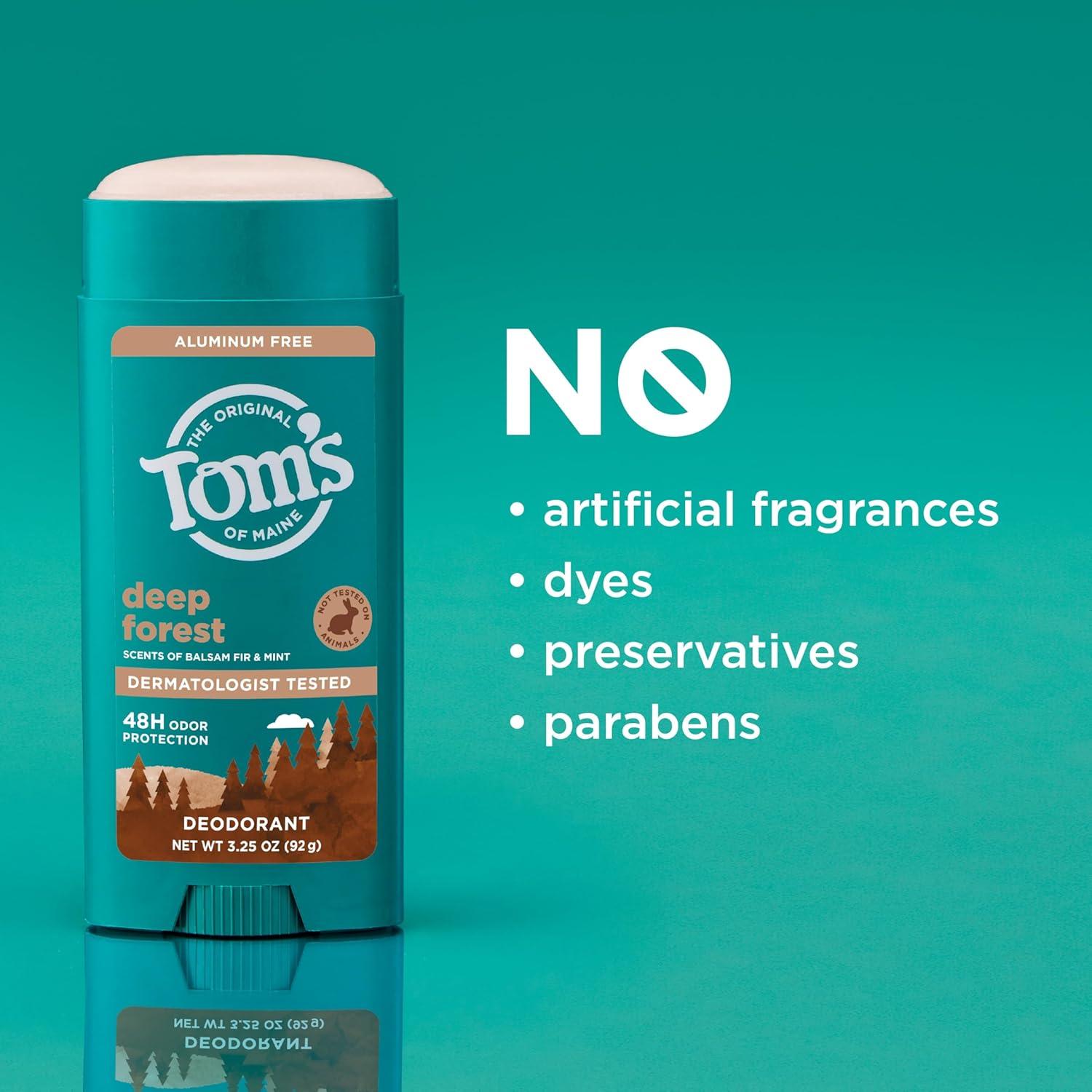 image:imageToms of Maine Mountain Spring Natural Deodorant for Men and Women Aluminum Free 325 oz 2PackDeep Forest