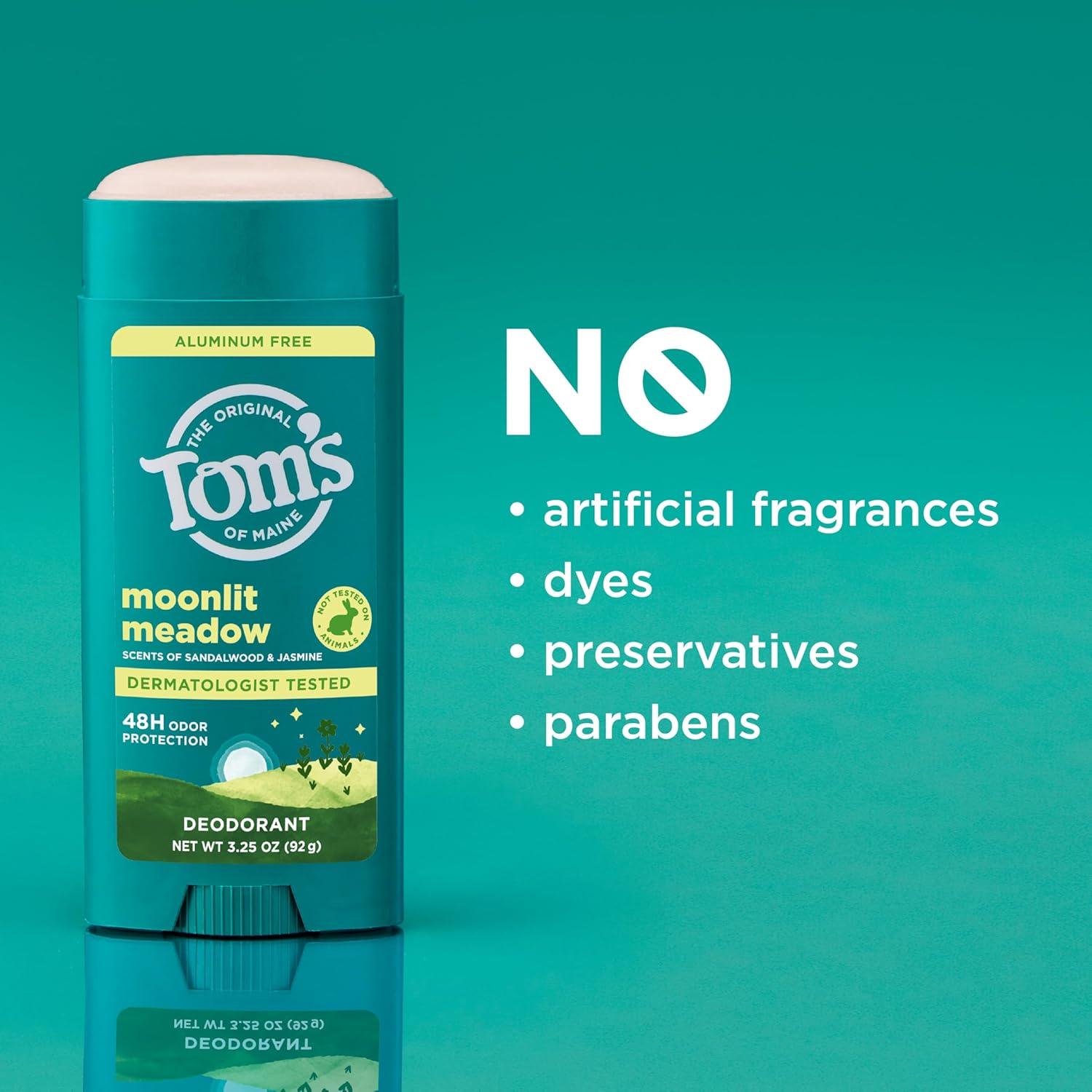 image:imageToms of Maine Mountain Spring Natural Deodorant for Men and Women Aluminum Free 325 oz 2PackMoonlight Meadow