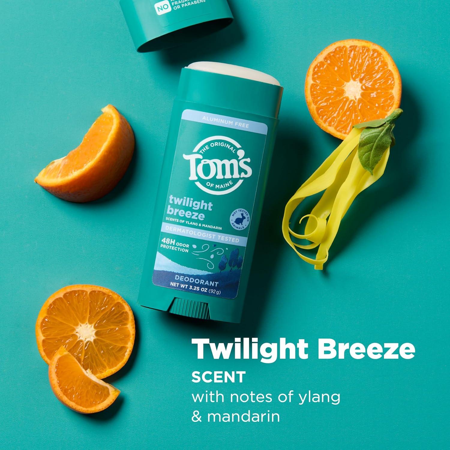 image:imageToms of Maine Mountain Spring Natural Deodorant for Men and Women Aluminum Free 325 oz 2PackTwilight Breeze