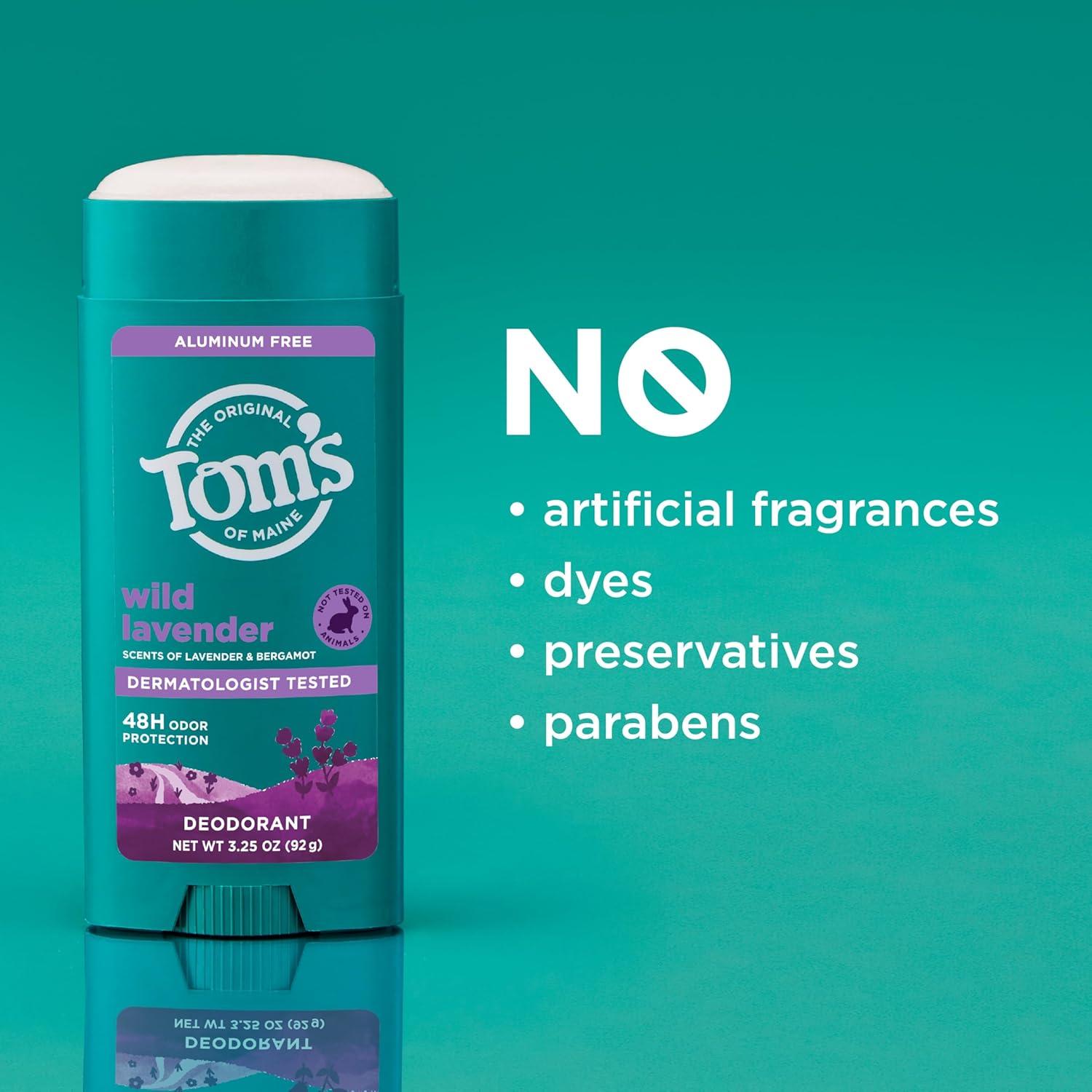 image:imageToms of Maine Mountain Spring Natural Deodorant for Men and Women Aluminum Free 325 oz 2PackWild Lavender