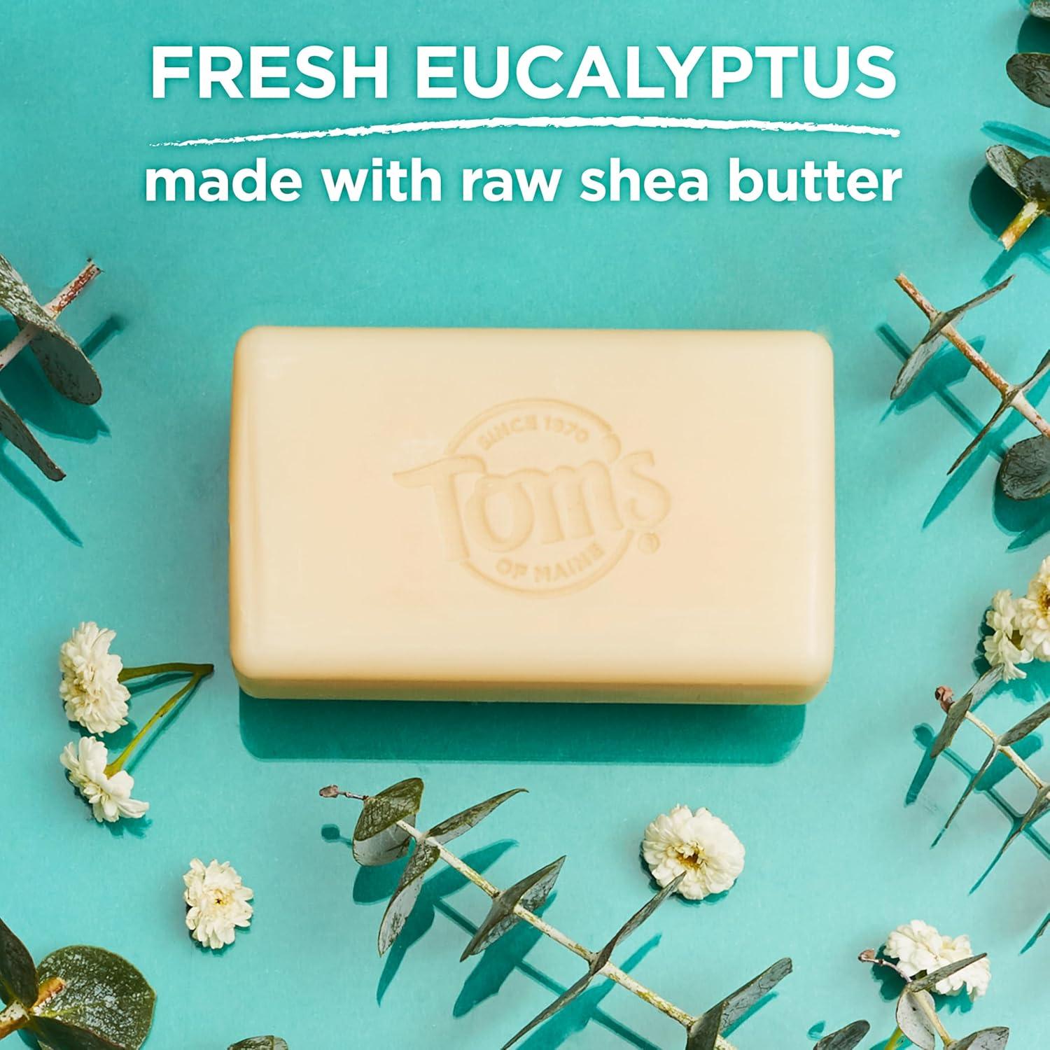image:imageToms of Maine Natural Beauty Bar Soap Creamy Coconut With Virgin Coconut Oil 5 oz 6Pack Packaging May VaryEucalyptus