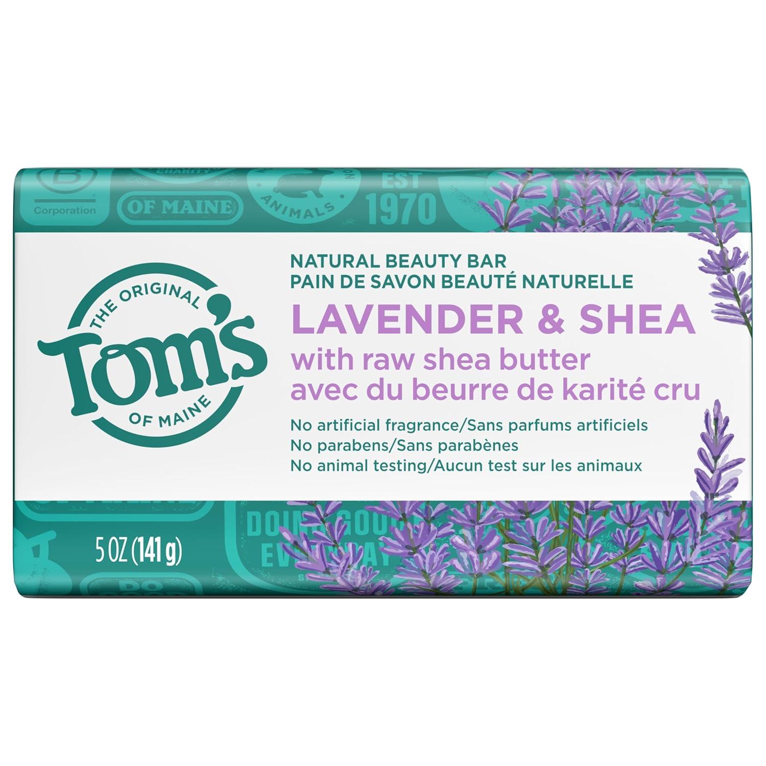 image:imageToms of Maine Natural Beauty Bar Soap Creamy Coconut With Virgin Coconut Oil 5 oz 6Pack Packaging May VaryLavender
