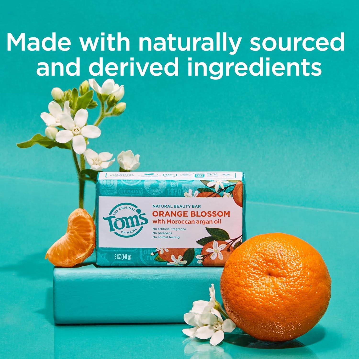 image:imageToms of Maine Natural Beauty Bar Soap Creamy Coconut With Virgin Coconut Oil 5 oz 6Pack Packaging May VaryOrange