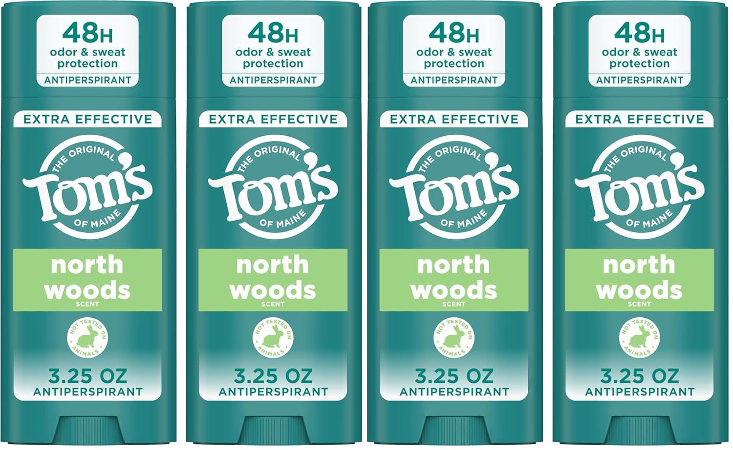 image:imageToms of Maine North Woods Antiperspirant Deodorant for Men and Women 48 HR Odor amp Sweat Protection Patchouli and Lavender Scent 325 oz 2PackNorth Woods AP