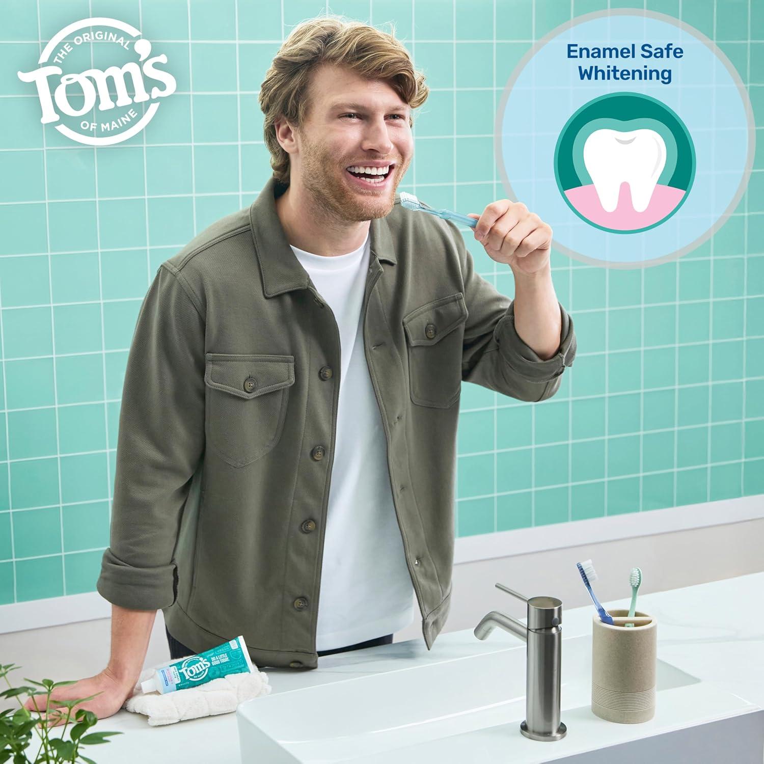 image:imageToms of Maine Rapid Relief Plus Sensitive Toothpaste Fluoride Free 45 Oz 3 Pack Sensitive Teeth Toothpaste Enamel Safe Builds Arginine and Calcium Shield Around Teeth Gentle MintSensitive Whitening