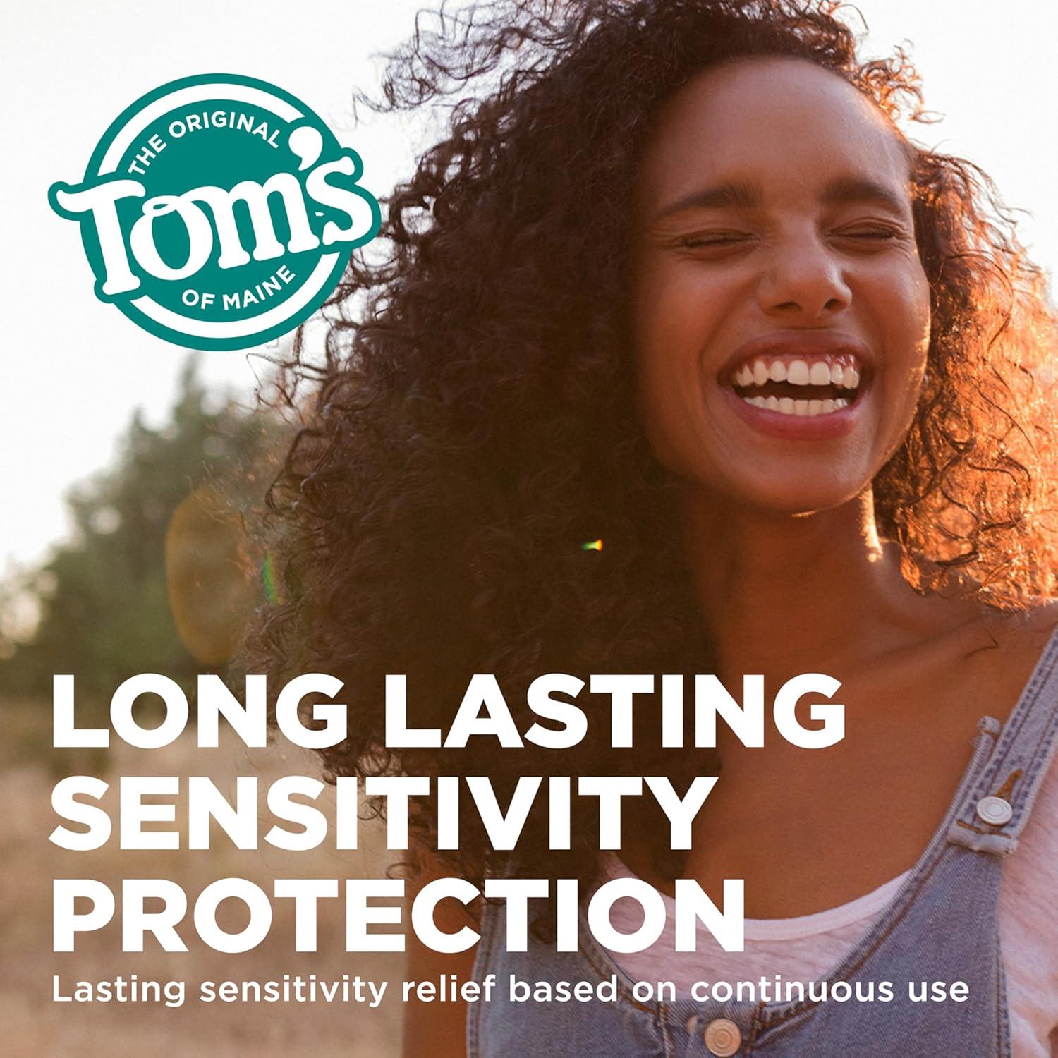 image:imageToms of Maine Rapid Relief Plus Sensitive Toothpaste Fluoride Free 45 Oz 3 Pack Sensitive Teeth Toothpaste Enamel Safe Builds Arginine and Calcium Shield Around Teeth Gentle MintRapid Relief