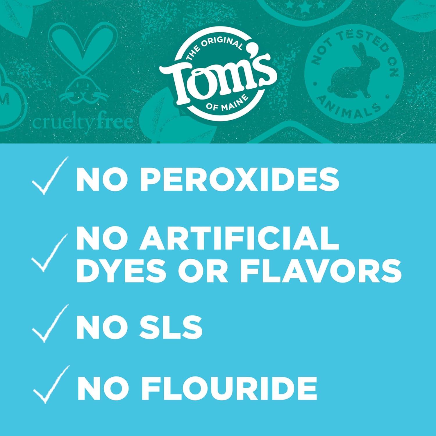 image:imageToms of Maine Whiten Plus Coconut Oil Fluoride Free Toothpaste Natural Whitening Toothpaste with PlantBased Cleansers Whitens Without Causing Sensitivity Gentle Mint 40 Oz Pack of 3