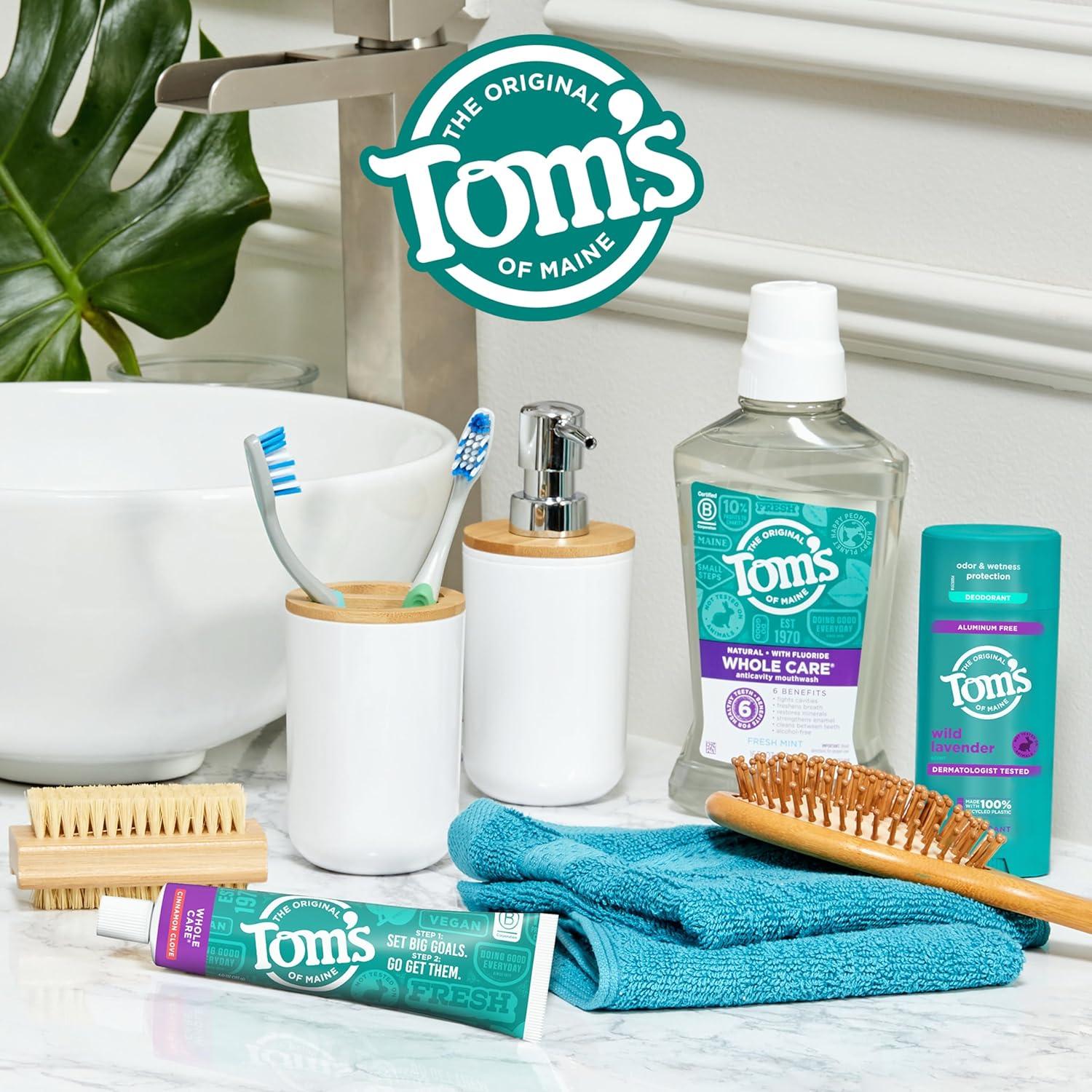 image:imageToms of Maine Whole Care Natural Toothpaste with Fluoride Peppermint 4 oz 3Pack Packaging May VaryCinnamon Clove