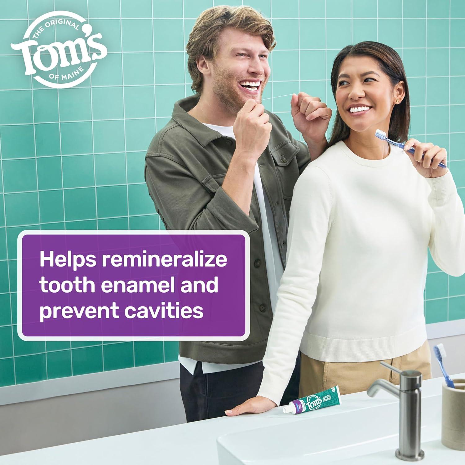 image:imageToms of Maine Whole Care Natural Toothpaste with Fluoride Peppermint 4 oz 3Pack Packaging May VaryPeppermint