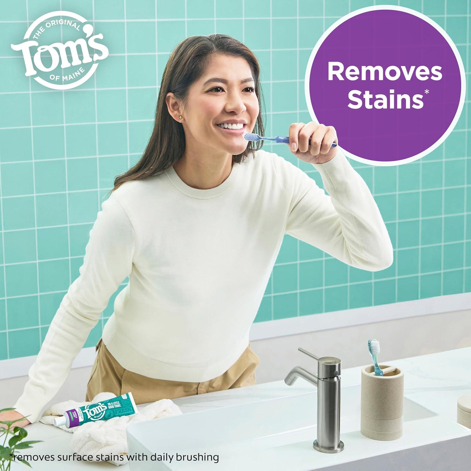 image:imageToms of Maine Whole Care Natural Toothpaste with Fluoride Peppermint 4 oz 3Pack Packaging May VarySpearmint