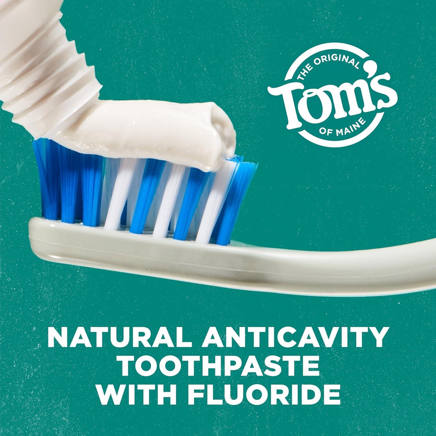 image:imageToms of Maine Whole Care Natural Toothpaste with Fluoride Peppermint 4 oz 3Pack Packaging May VaryWintermint