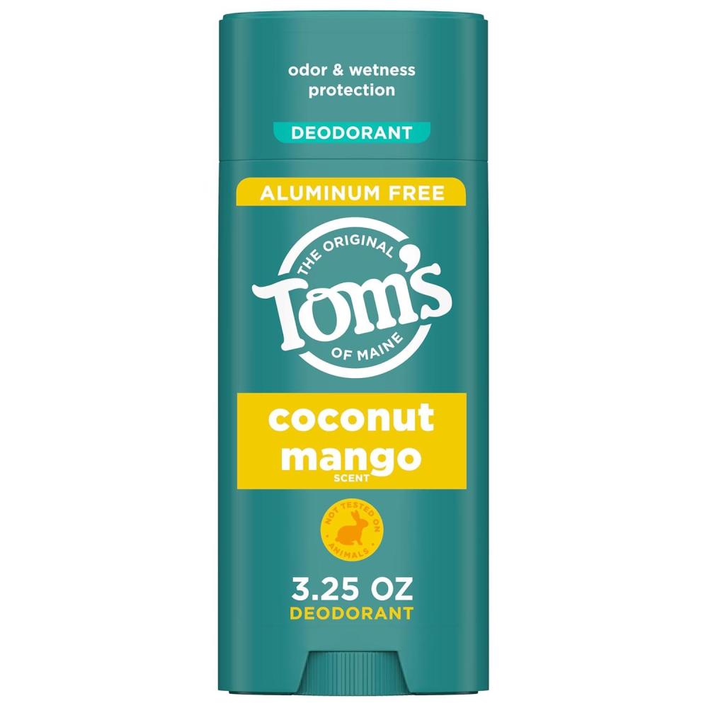 image:imageToms of Maine Cucumber Aloe Aluminum Free Natural Deodorant For Women amp Men Goes on Clear Odor amp Wetness Protection Naturally Derived and MoistureLocking Ingredients 325 ozCoconut Mango