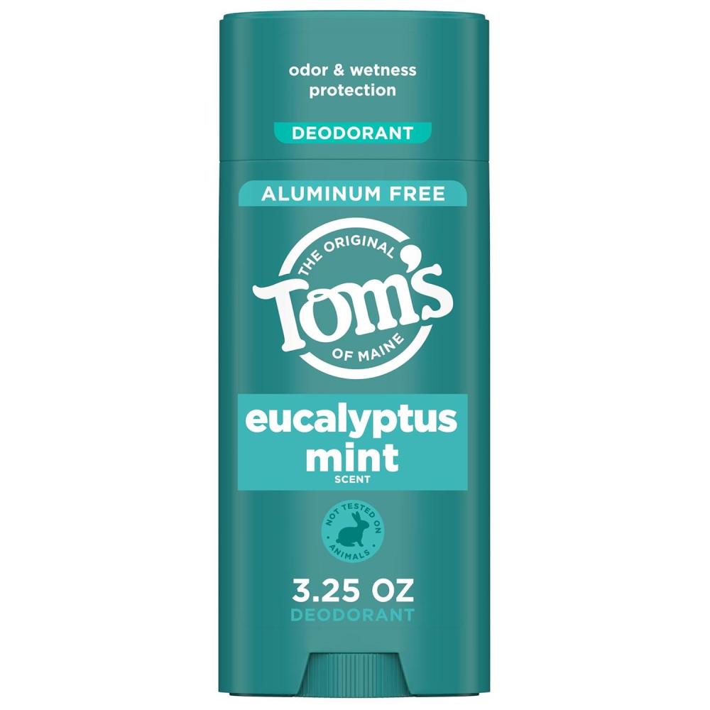 image:imageToms of Maine Cucumber Aloe Aluminum Free Natural Deodorant For Women amp Men Goes on Clear Odor amp Wetness Protection Naturally Derived and MoistureLocking Ingredients 325 ozEucalyptus Mint