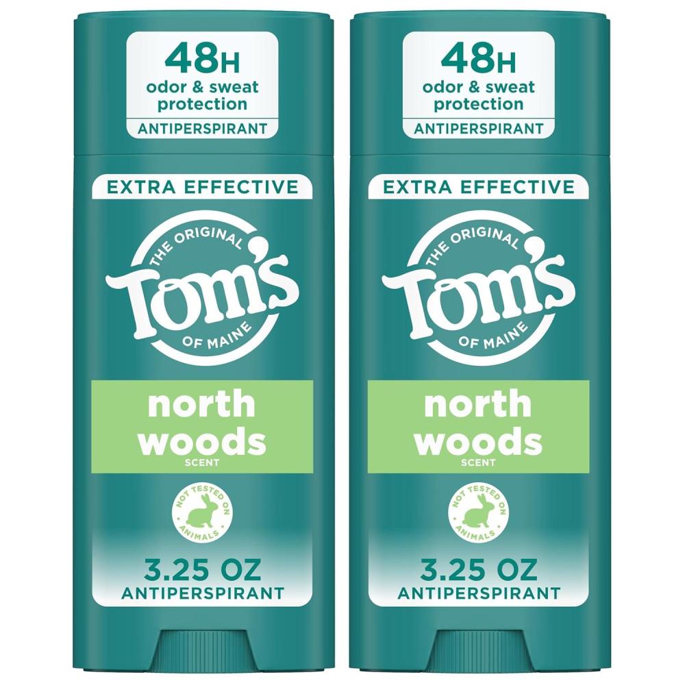 image:imageToms of Maine North Woods Antiperspirant Deodorant for Men and Women 48 HR Odor amp Sweat Protection Patchouli and Lavender Scent 325 oz 2PackNorth Woods AP