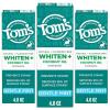 image:imageToms of Maine Whiten Plus Coconut Oil Fluoride Free Toothpaste Natural Whitening Toothpaste with PlantBased Cleansers Whitens Without Causing Sensitivity Gentle Mint 40 Oz Pack of 3