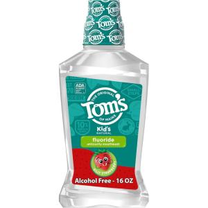 Tom’s of Maine Children’s Anticavity Fluoride Rinse Mouthwash, Silly Strawberry, 16 oz. 3-Pack(16 Fl Oz (Pack of 6))
