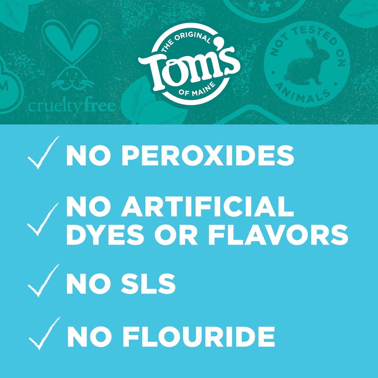 image:imageToms of Maine Whiten Plus Coconut Oil Fluoride Free Toothpaste Natural Whitening Toothpaste with Coconut Oil and PlantBased Cleansers Whitens Without Causing Sensitivity Gentle Mint 40 Oz