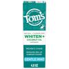 image:imageToms of Maine Whiten Plus Coconut Oil Fluoride Free Toothpaste Natural Whitening Toothpaste with Coconut Oil and PlantBased Cleansers Whitens Without Causing Sensitivity Gentle Mint 40 Oz